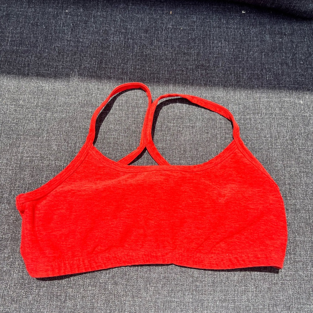 Women's Orange Beyond Yoga Sports Bra